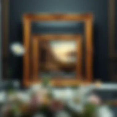 Elegant 5x7 gold frame showcasing artwork