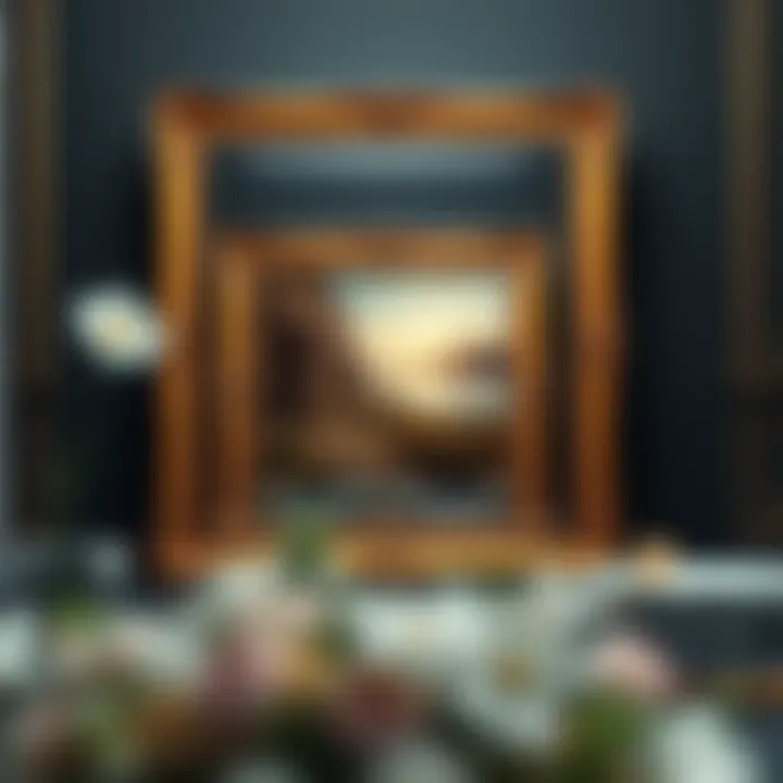 Elegant 5x7 gold frame showcasing artwork