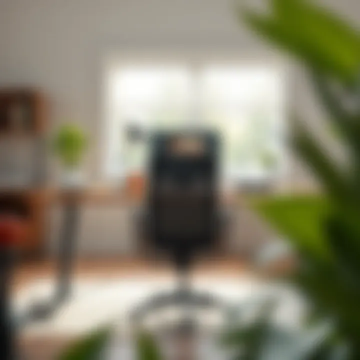 Comfortable Ergonomic Workstation Ergonomic setup with a 19-inch wide desk