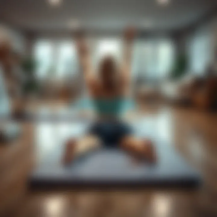 Physical therapy exercises utilizing a fold out gymnastics mat