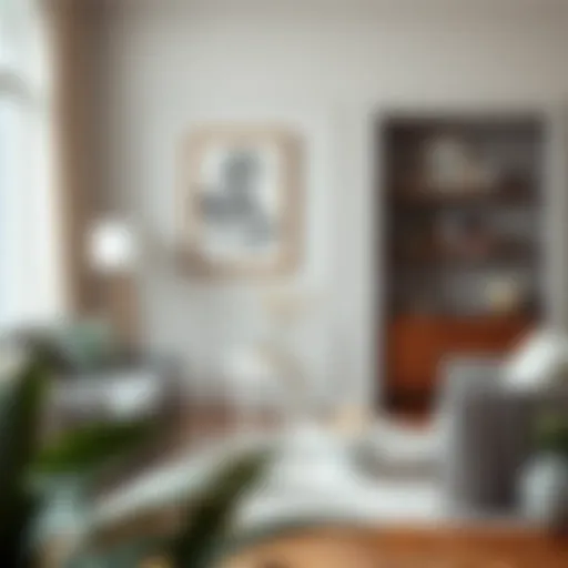 Elegant White Small Table in Contemporary Living Space Elegant white small table in a contemporary living space