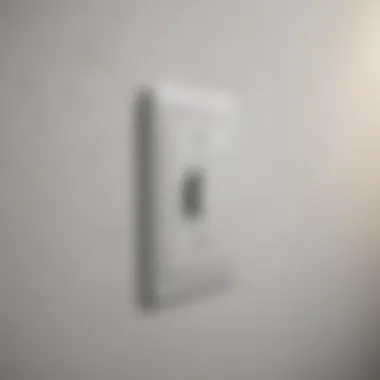 A beautifully designed light switch panel