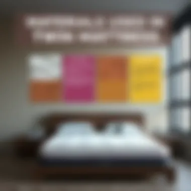 Materials Used in Twin Mattresses Infographic displaying different materials used in twin mattresses