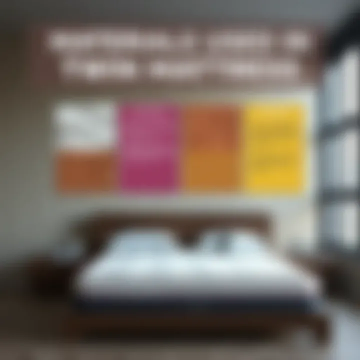 Materials Used in Twin Mattresses Infographic displaying different materials used in twin mattresses