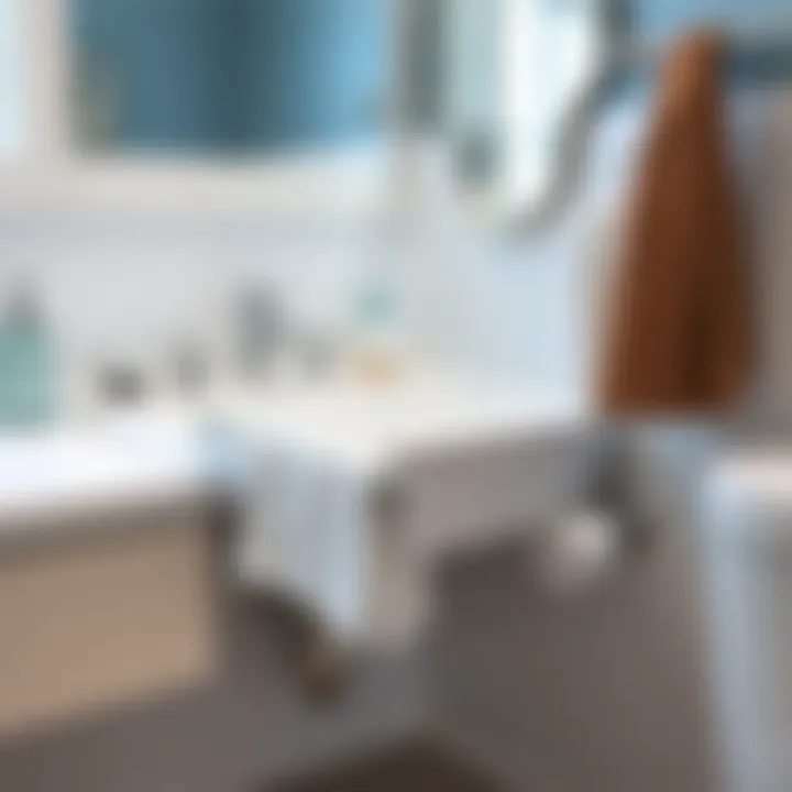 Installation process of an under sink towel rack