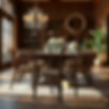 Elegant wooden dining chair showcasing craftsmanship