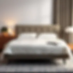 Elegant split king sheet set on an adjustable bed