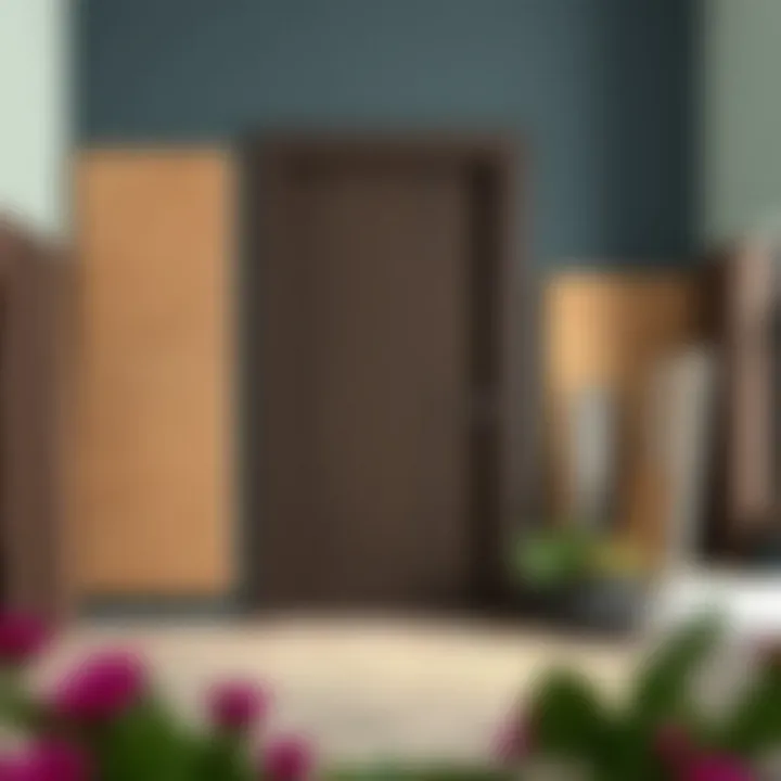 Materials and Customization for 30 Inch Interior Door Slab Variety of materials used in 30 inch interior door slabs showcasing customization options