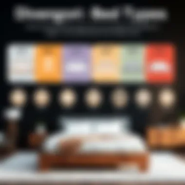 Infographic illustrating the various bed types and their price ranges