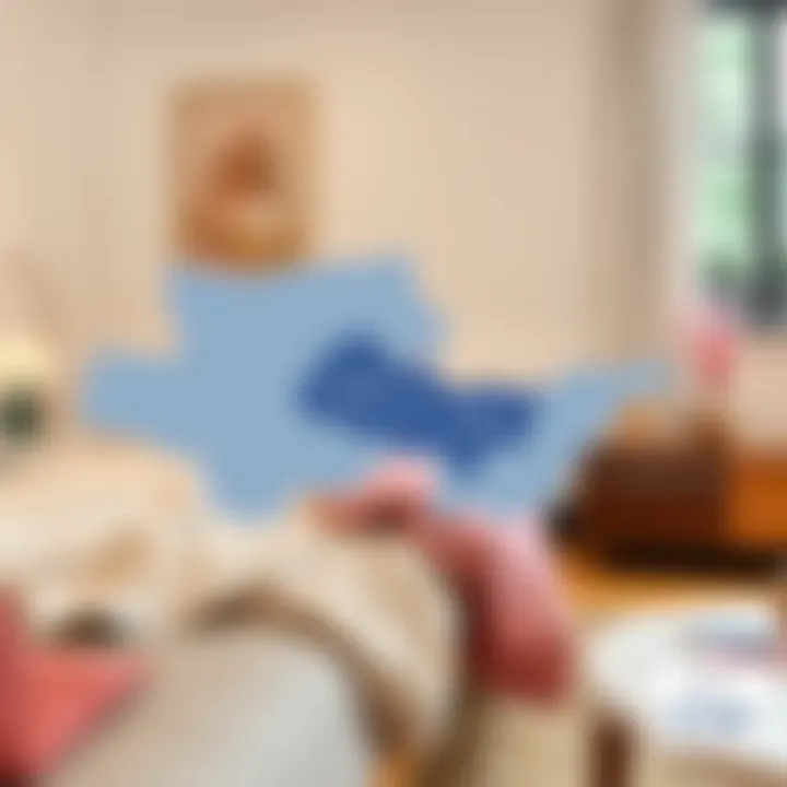 Map highlighting regional pricing trends in bedding