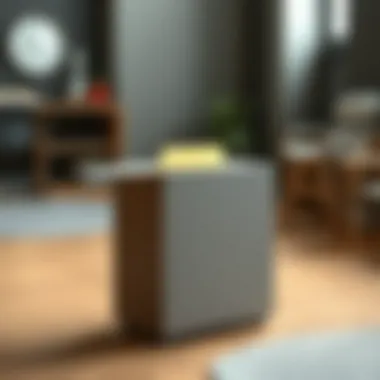 Versatile Design of a Narrow File Box Sleek narrow file box design showcasing versatility