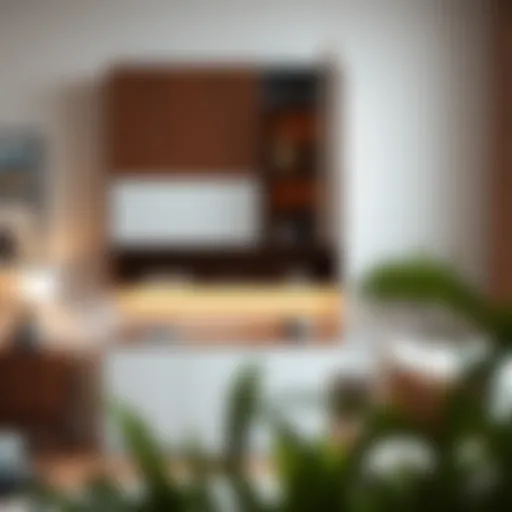 Modern Design of Wall Mounted Lockable Cabinet Elegant wall mounted lockable cabinet showcasing modern design