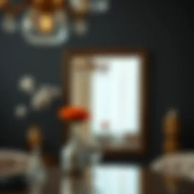 Stylish Reflection of Interior Decor with Mirror