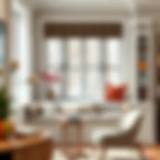 Elegant window reading bench with storage and books